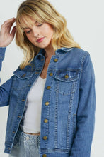 Load image into Gallery viewer, Solid Classic Denim Jacket
