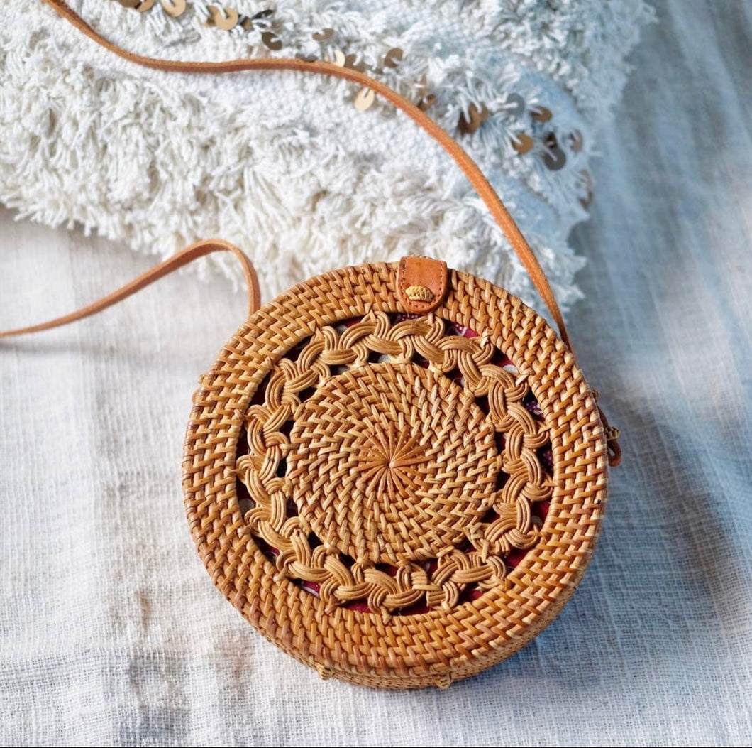 Bali Round Rattan Bag