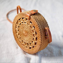 Load image into Gallery viewer, Bali Round Rattan Bag
