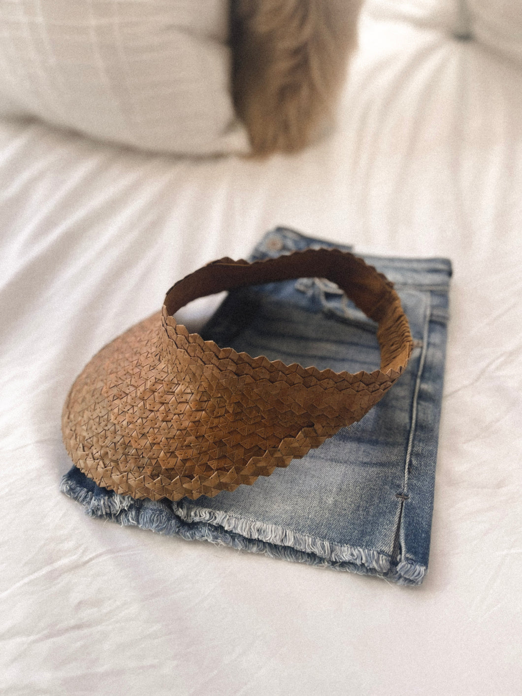 Bali Straw Sun Visor
